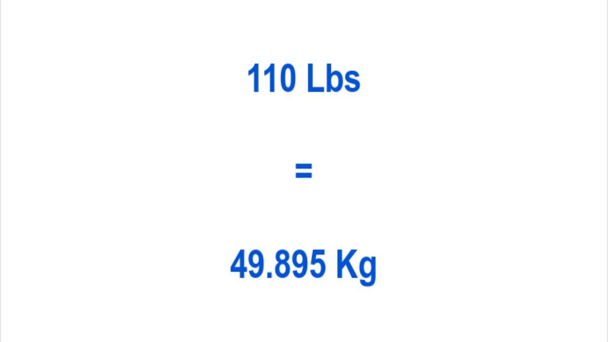 110 Kilos in Pounds