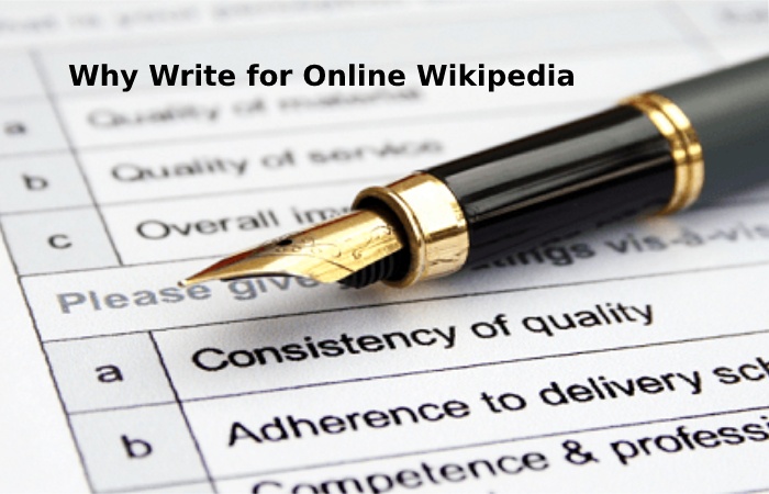 Why Write for Online Wikipedia