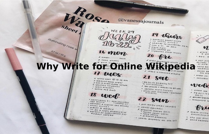 Why Write for Online Wikipedia