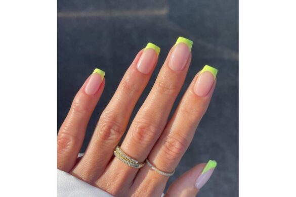 Color French Tip Nails