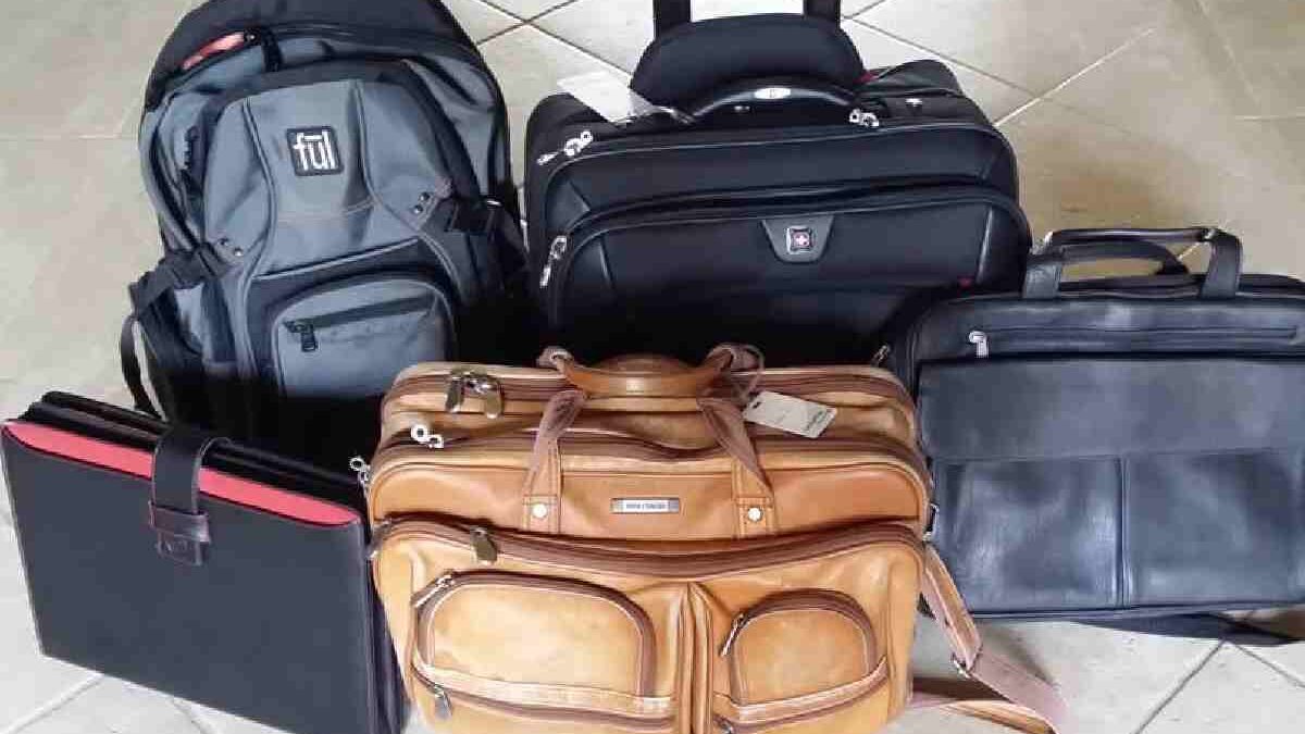 Laptop Bag Features for Work Action.