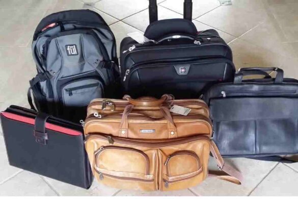 Laptop Bag Features for Work Action.